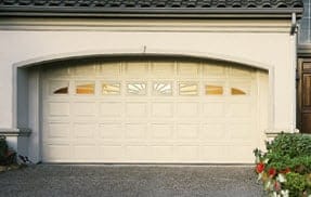 fixing a garage door dent 