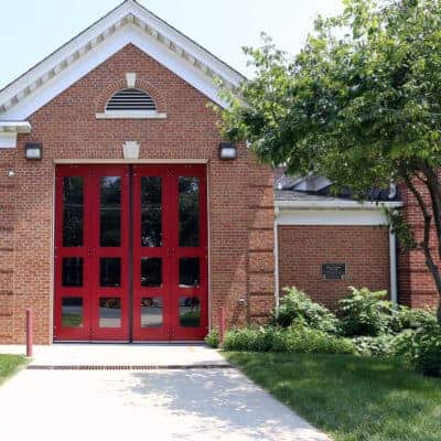 Tall Four Fold Doors on Firehouse