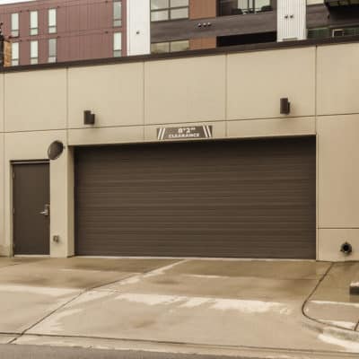 Brown Commercial Section Doors by Overhead Door