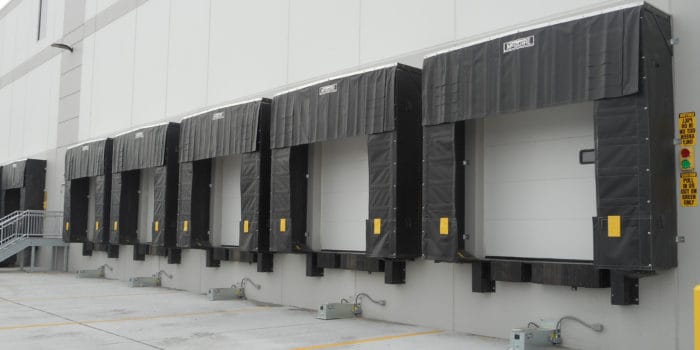 loading dock seal frame and shelter installation