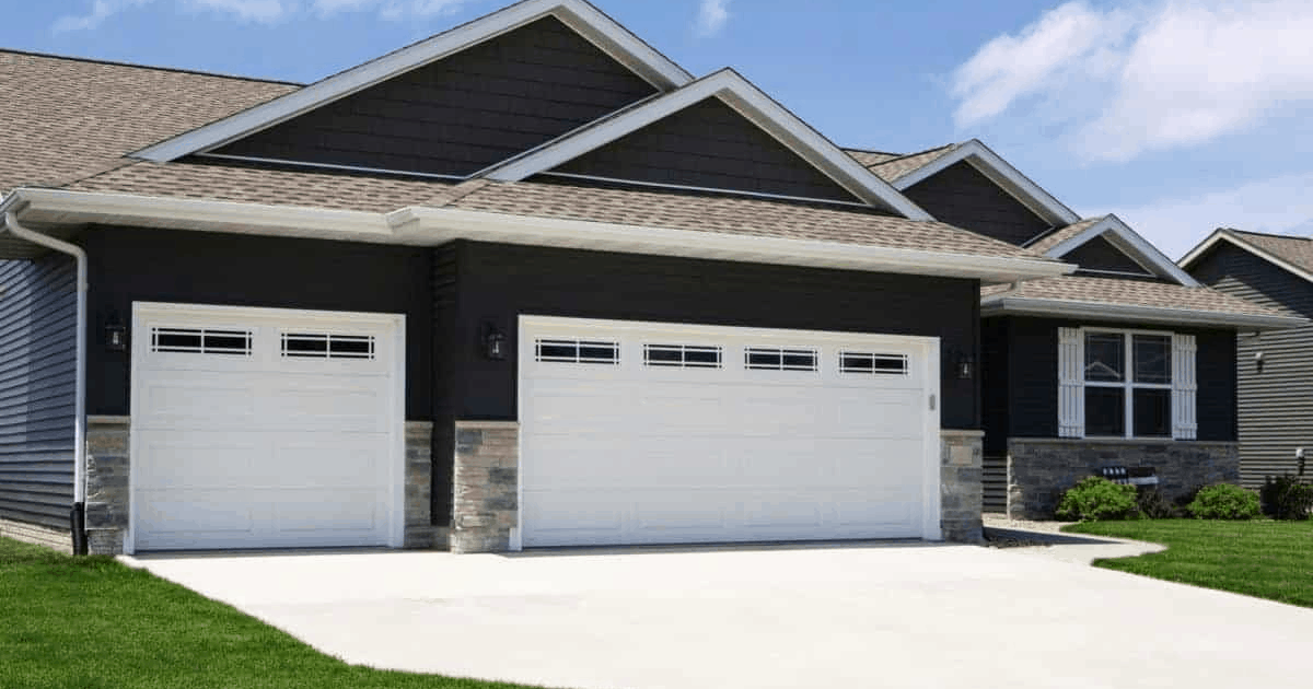 residential home with two garage doors