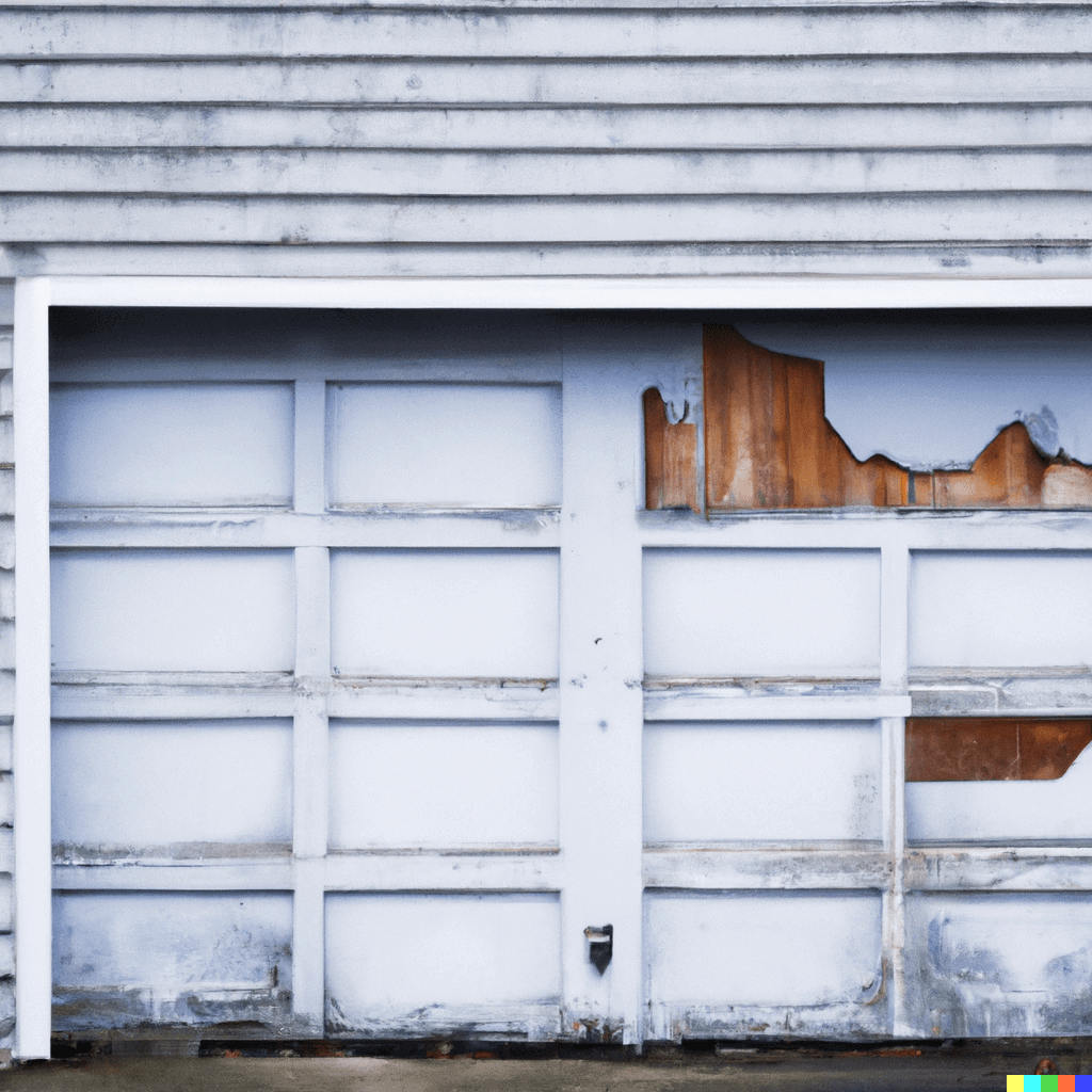 damaged garage door panels 