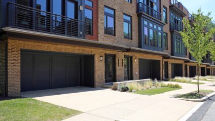 Custom Couryard Garage Door Project Installation in Bethesda, MD