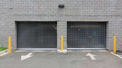 rolling parking garage grille