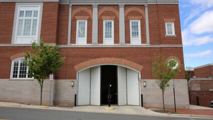 four-fold parking garage door